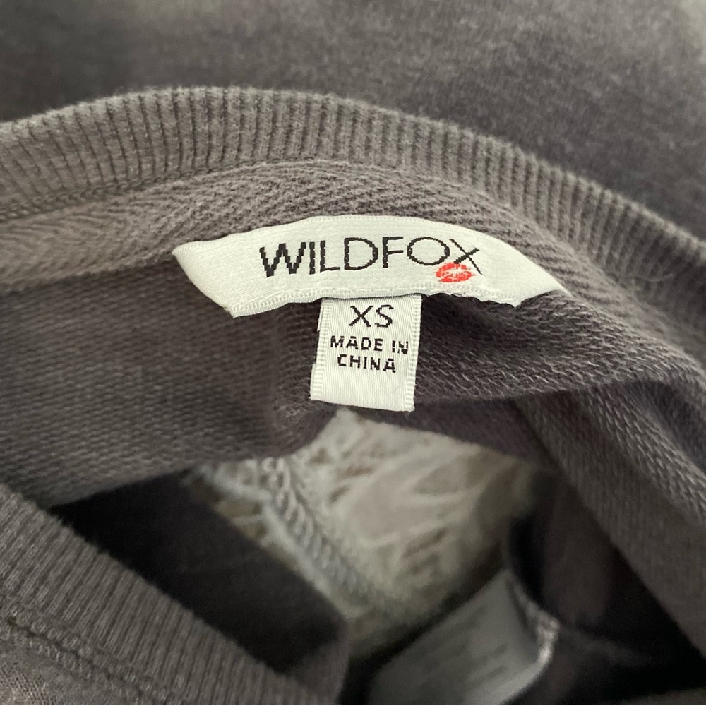 NEW Wildfox Easy Does It Crewneck Oversized Sweatshirt, Sz XS - Picture 8 of 9